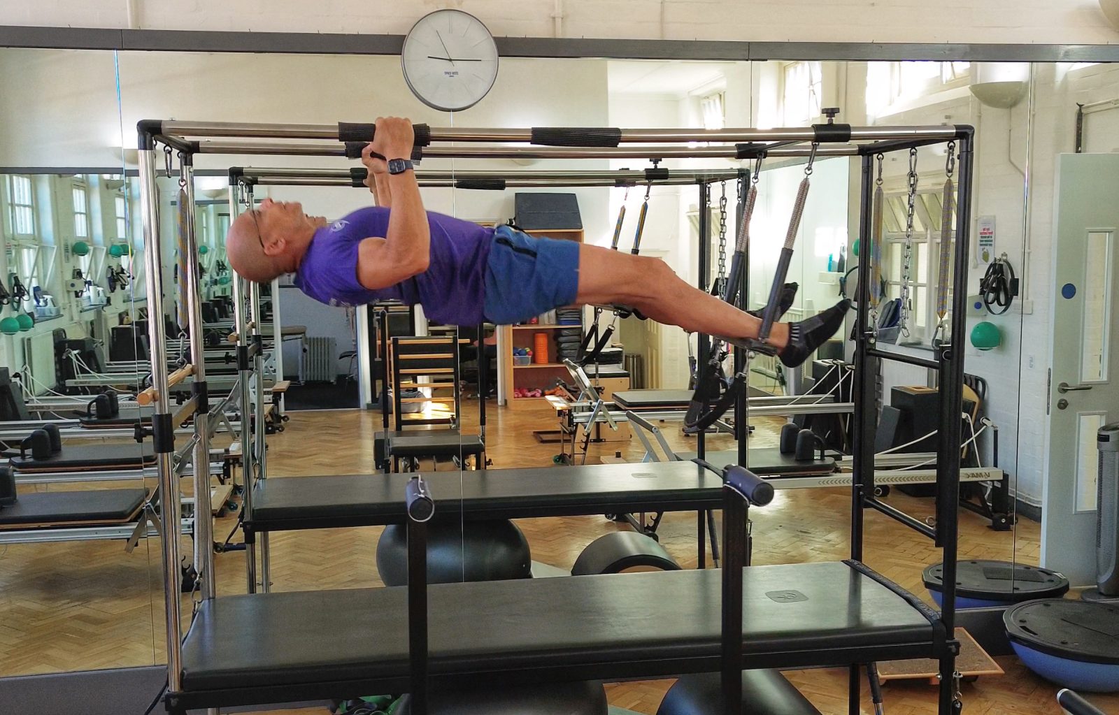 Pull-up work on the Cadillac at Applied Pilates, London Colney, St Albans