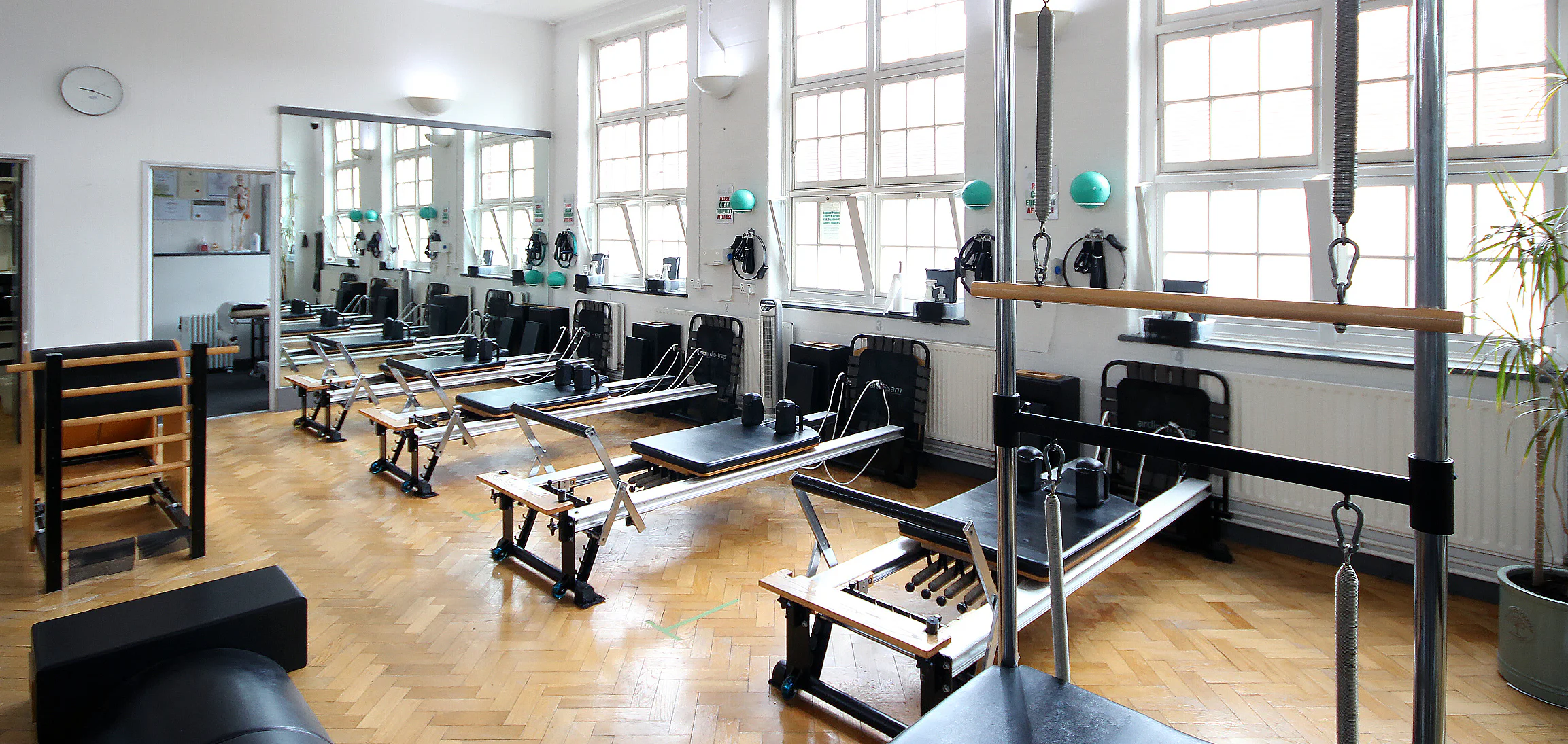 Reformer Pilates Potters Bar clients train here — the STOTT Pilates apparatus studio at Applied Pilates, London Colney, St Albans