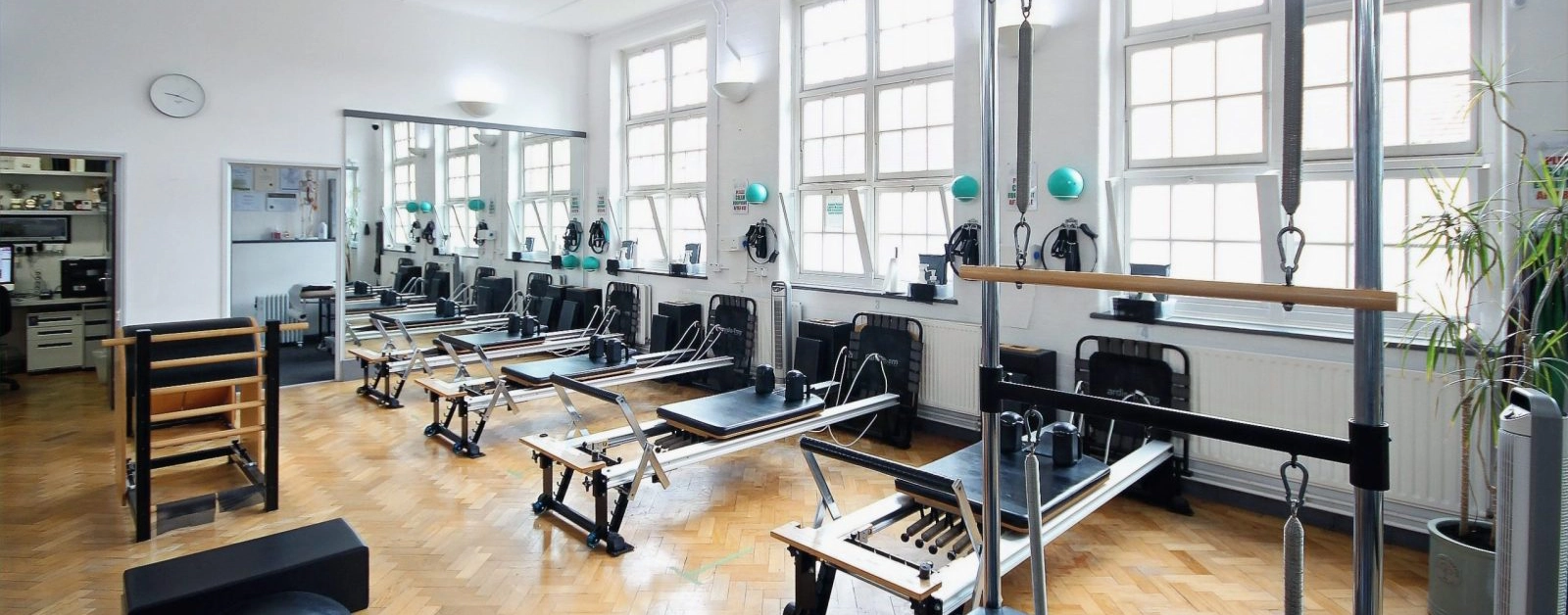 The Applied Pilates apparatus studio at London Colney, about 15 minutes from Watford via the A405 and M25