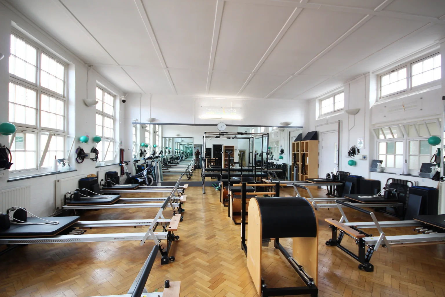 The full STOTT apparatus studio at Applied Pilates, London Colney, St Albans